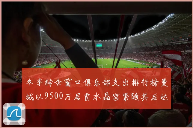 冬季转会窗口俱乐部支出排行榜曼城以9500万居首水晶宫紧随其后达8970万