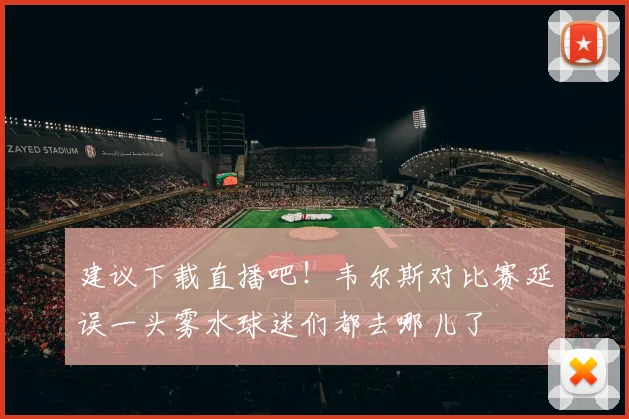 建议下载直播吧！韦尔斯对比赛延误一头雾水球迷们都去哪儿了